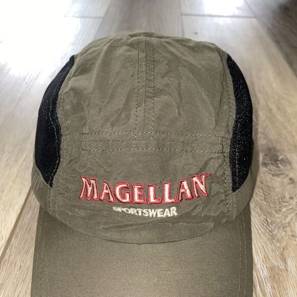 Magellan Sportswear Green Baseball Cap Hat Mesh Lightweight Adjustable - Picture 3 of 11
